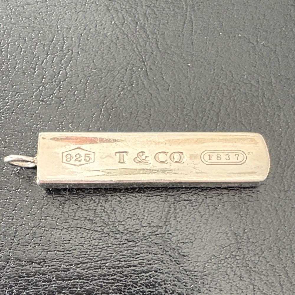 Tiffany & Co. Silver Bar Pendant Necklace